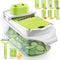 Mandoline Slicer for Kitchen, Vegetable Slicer, 21 in 1 Kitchen Slicer for Vegetables, Slicing Mandoline with Cleaning Accessories