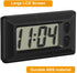 4 Pieces Electronic Clock with Adhesive Pad LCD Digital Car Clock Table Car Dashboard Desk Electronic Clock for Car Dashboard Home Desk Office