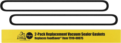 Upper and Lower Gasket Replacements for FoodSaver (2 Foam Gaskets) - Fits V2200, V2400, V2800, V3000, V3200 Series Vacuum Sealers (Replaces Food Saver T910-00075) by OutOfAir