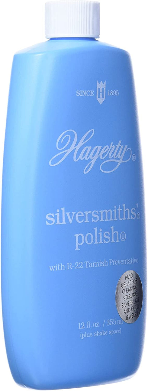 W. J. Hagerty Hagerty 10120 Silversmiths' Silver Polish, 12 Ounces, 12 Fl Oz (Pack of 1), Blue