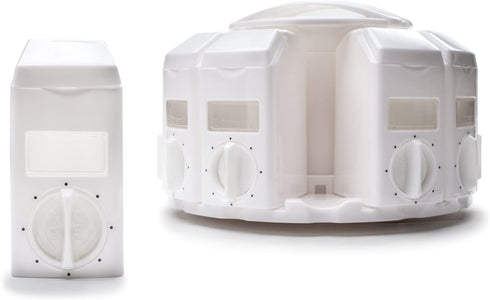 KitchenArt Select-A-Spice Auto-Measure Carousel Professional Series, White
