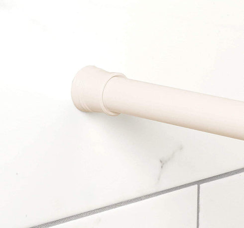 Zenna Home Adjustable Curtain Tension Shower Rod, 36"-60", Champagne