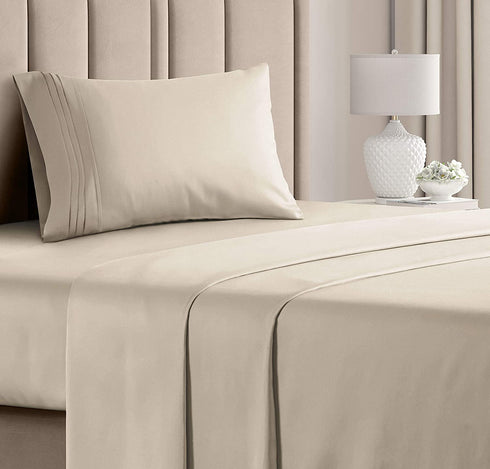 Twin Sheet Set - 3 Piece - College Dorm Room Bed Sheets - Hotel Luxury Bed Sheets - Extra Soft Sheets - Deep Pockets - Easy Fit - Breathable & Cooling Sheets Bed Sheets - Twin - Twin Mattress Sheets