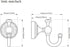 Leyden Antique Brass Towel Hook, Bathroom Robe Hooks, Wall Mounted Retro Single Door Coat Clothes Hanger