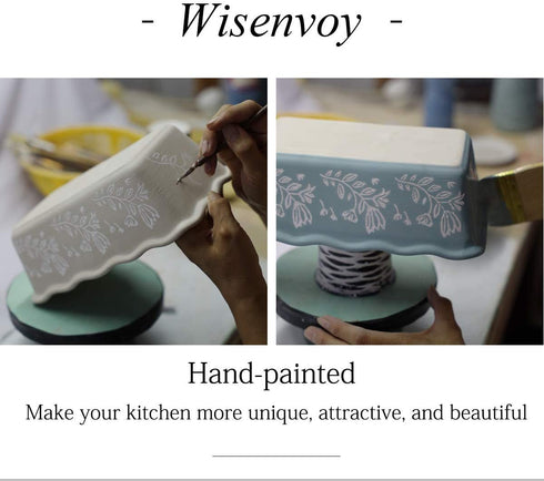 Wisenvoy Loaf Pan Bread Pan Ceramic loaf pans for baking 8.5 Inch x 4.5 Inch Baking Pans Nonstick Bread Pans for Baking