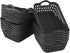 Zerdyne 12-Pack Mini Plastic Storage Baskets Trays, Grey