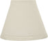 Aspen Creative White, 32118-2 Small Hardback Empire Shape Chandelier Clip-On Lamp Shade Set (2 Pack), Transitional Design, 6" Bottom Width (3" x 6" x 5")