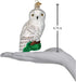 Old World Christmas Ornaments: Great White Owl Glass Blown Ornaments for Christmas Tree (16079)