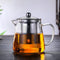 Mini Size Glass Teapot Tea Kettle-with Stainless Steel Removable Infuser for Blooming Tea & Loose Leaf Tea, Microwave & Stovetop Safe, 950ML/32oz (L-950)