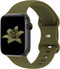 Distore Bands Compatible with Apple Watch 38mm 40mm 41mm 42mm 44mm 45mm, Soft Silicone Replacement Sport Strap Wristbands for iWatch Series 8/7/6/5/4/3/2/1 SE Women Men, Olive Green