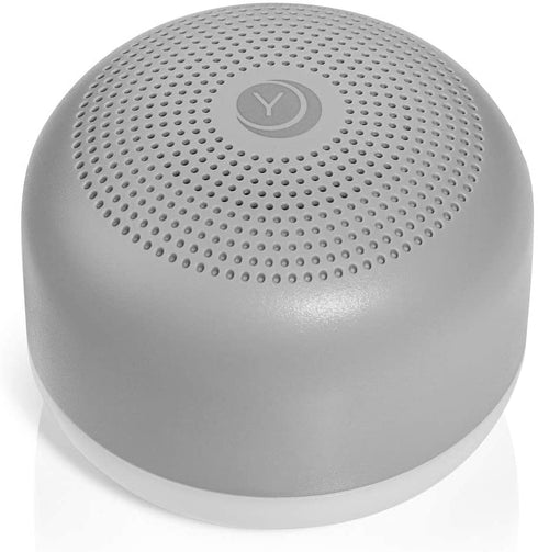 Yogasleep Travel Mini Portable White Noise Sound Machine, 6 Soothing Sounds, Soft Dimmable Night Light, Compact Sleep Therapy for Adults & Baby, USB Rechargeable, Lanyard for Easy Hanging, Gray