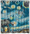 Necky Jennifer Starry Night Attack of Clones Thick Heavy Waterproof Fabric Shower Curtain 12 Holes for Bathroom Decor - 66x72 Inches