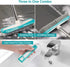 MEXERRIS Scrub Brush with Floor Scrubber Deck Brush Long Handle Combo Cleaning Kits, Stiff Bristles Durable Scrubbing Grout Brushes for Carpet Bathroom, Shower, Sink, Bathtub, Tile, Kitchen Surface