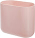 iDesign Cade Oval Slim Trash, Compact Waste Basket Garbage Can for Bathroom, Bedroom, Home Office, Dorm, College, Blush