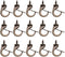 BAMI-LEE House 15 Pieces Metal Cup Hooks Ceiling Hooks Suspended Ceiling Hooks Screw Hooks (Large)