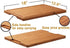 Bamboo Wood Cutting Board for Kitchen, 18" Large Cheese Charcuterie Chopping Block with Side Handles and Juice Grooves