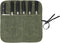 Chef Knife Roll Bag with 6 Slots,Waxed Canvas Knife Carrying Case,Chef Knife Bag,Knife Pouch Can Hold Home Kitchen Knife Tools up to 17 inch,Knife Storage for Travel Camping,BBQ,Culinary School.
