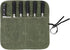 Chef Knife Roll Bag with 6 Slots,Waxed Canvas Knife Carrying Case,Chef Knife Bag,Knife Pouch Can Hold Home Kitchen Knife Tools up to 17 inch,Knife Storage for Travel Camping,BBQ,Culinary School.