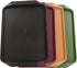 Qskely Plastic Fast Food Trays for Eating, 17" x 11.8", Set of 4