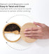 KITCHENDAO Bamboo Salt and Pepper Bowl Box - Built-in Serving Spoon to Prevent Lost - Swivel Lid with Magnet to Keep Dry, Dust-free - Salt Cellar Seasoning Container Holder - Dual 7 Ounce Capacity