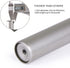 KAMANINA 1 Inch Curtain Rod Telescoping Single Drapery Rod 36 to 72 Inches (3-6 Feet), Round Finials, Silver