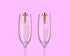NPW Classic Themed Reuseable Glass Drink Markers, 12