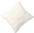 Cozy Bliss Set of 2 Faux Fur Pillow Covers Luxury Super Soft Plush Fleece Throw Pillowcase, Textured Knitted Cushion Cover Decorative Pillowcases for Sofa Couch Bed Chair Car (Cream, 18"x18")