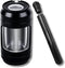 Light-Up LED Transparent Airtight Storage Jars with Herb Grinder Magnifying Viewing Jar Portable Lightweight for Easy Storage and Carrying (BLACK)