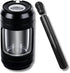 Light-Up LED Transparent Airtight Storage Jars with Herb Grinder Magnifying Viewing Jar Portable Lightweight for Easy Storage and Carrying (BLACK)
