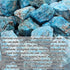 Top Plaza Bulk Moroxite Healing Crystals Rough Stones - Large 1" Natural Raw Stones Crystal for Reiki Healing, Wicca, Witchcraft, Tumbling, Cabbing, Fountain Rocks, Decoration, Polishing 0.5lb