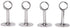 MroMax Wardrobe Pipe Bracket, 0.75Inch Dia, Ceiling Mounted Rail Rod Support Socket Silver Tone 4Pcs