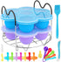 Silicone Egg Bites Molds for Instant Pot Accessories, 2 Pack Egg Bite Mold Fits 5,6, 8 qt Pressure Cooker, Sous Vide Egg Poacher Reusable Baby Food Storage Freezer Tray with Lid, Steamer Rack Trivet