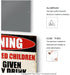 Putuo Decor Funny Warning Metal Sign, Man Cave Garage Decor, All Unattended Children, 12x8 Inches