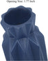 Gemseek 8 Inch Deep Blue Ceramic Flower Vase, Small Table Vase for Living Room Indoor Home Decor, Wedding Centerpieces/Arrangements