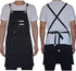 Chef Apron Water Resistant Canvas Cross Back Adjustable Apron for Men Women