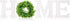 Flexzion Rustic Wooden Wall Hanging Home Decor Sign, Cutout Block Letters Weathered Wood with Plant Leaf Flower Circle Ring Wreath, Pediment Alphabets Plaques for House Decoration, White