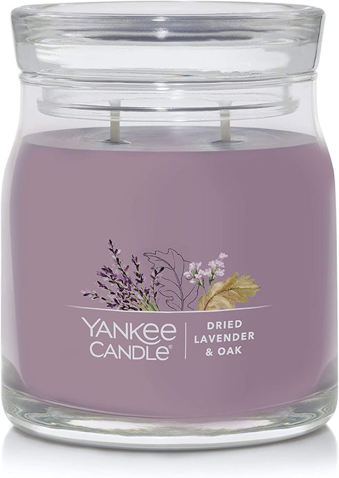 Yankee Candle Dried Lavender & Oak‹ Signature Medium Jar Candle