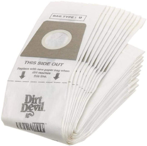 Dirt Devil Type U Vacuum Bags (10-Pack), 3920048001