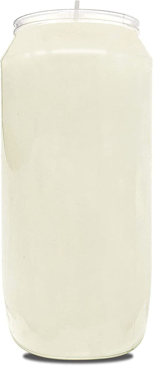Hyoola 7 Day White Prayer Candles, 3 Pack - 6" Tall Pillar Candles for Religious, Memorial, Party Decor, Vigil and Emergency Use - Vegetable Oil Wax in Plastic Jar Container