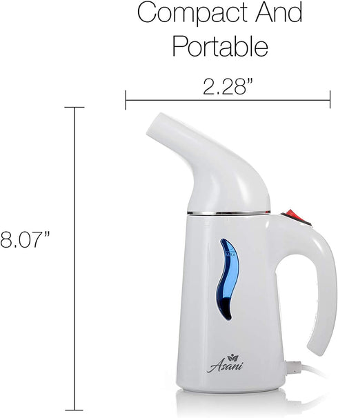 Handheld Steamer for Clothes | 7-in-1 Powerful Steamer Wrinkle Remover | Clean, Refresh, Treat, Defrost | Steamer Garment and Soft Fabric w/ 60-Second Heat-Up. Portable, Travel