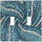 Chic Silver Grey Turquoise Blue Rhinestone Crystal Pattern Wall Plate Printing Durable Light Switch Cover Decorative Outlet Wall Plate Toggle Light Switch