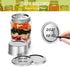Regular Mouth Canning Lids and Rings - Gusoul 50 Count Mason Jar Lids & Rings/Bands Set for Regular Mouth Canning, Split-Type & Leak Proof Lids with Silicone Seals for Ball, Kerr Jars (70 mm, Sliver)