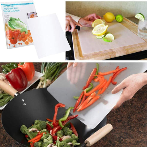 Flexible Plastic Kitchen Cutting Board Mats 12 Inch x 15 Inch (16 pack)