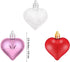 Aneco 36 Pack Valentine's Heart Baubles Heart Shaped Ornaments for Valentine's Day Decoration or Home Decor, 3 Styles