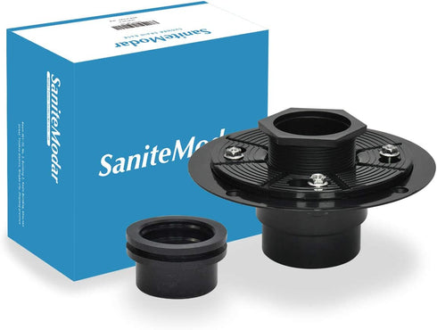 SaniteModar 2-in ABS Shower Drain Base can be used with any Size of Square and Linear Floor Shower Drain,It is Equipped with Threaded Joints and Rubber Joints¦¦