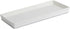 Jo Lavie Vanity Tray Small Rectangle, Bathtub Tray Bathroom Organizer, Cosmetics Holder for Tissue Candle Towel Plant Jewelry Ring Dish Dresser Perfume Shampoo (White)