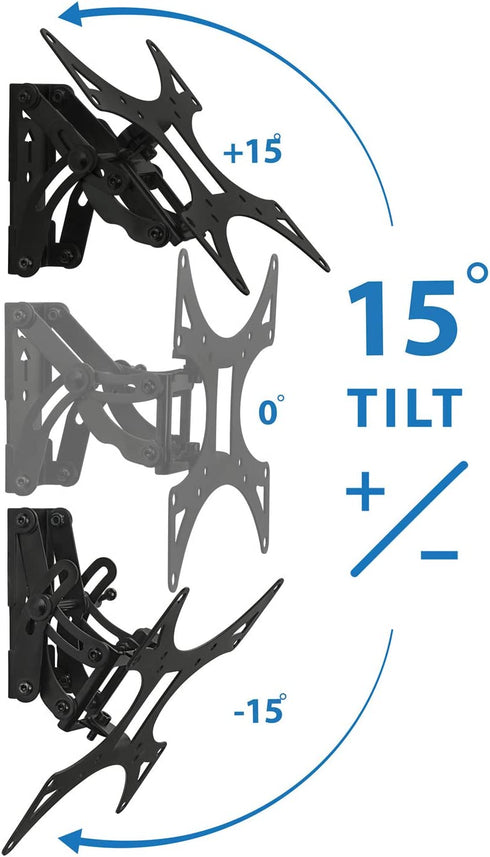 Mount-It! Full-Motion TV Wall Mount |Tilting, Swiveling, Articulating Display Mounting Bracket for 23" to 42" Flat Screen Panels With Up To 200x200 VESA Pattern,66 lb Capacity