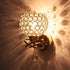 Gold Wall Sconce, Modern Luxury Crystal Wall Lamp, Wall Mounted Crystal Sconces Wall Lighting, Bedroom Wall Light Fixtures with Crystal Pendant Living Room Sconces Wall Decor- E26 Socket