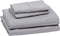 Amazon Basics Lightweight Super Soft Easy Care Microfiber Bed Sheet Set with 14" Deep Pockets - Queen, Dark Gray