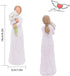 Guardian Angel Collectible Figurine, 6.2" Hand Carved Angel Figurine, Gathering of Beautiful Wishes, Good Wishes, Good Lucky, Good Health, Wealth to You